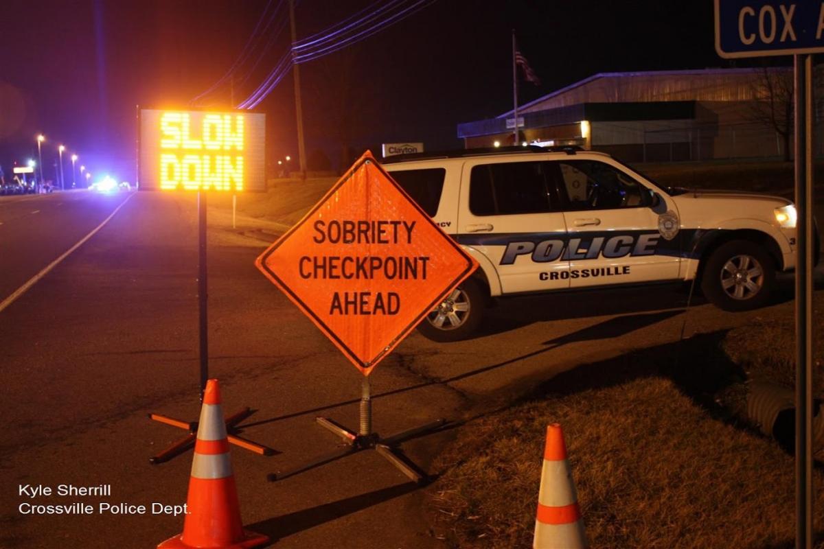 A sign that reads Sobriety Checkpoint Ahead