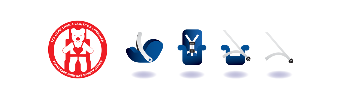 CPS logo and different types of booster seats